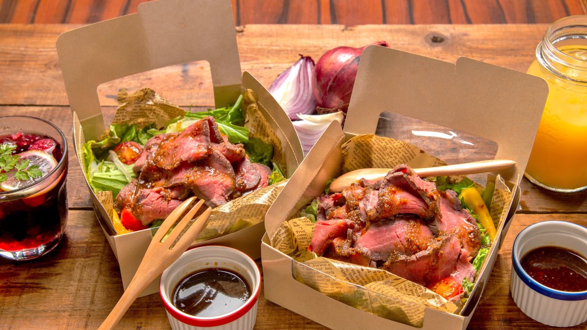 Image of Low sugar roast beef salad Body make kitchen @ Bistro Banbina Umeda