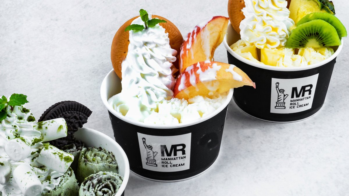 Image of Manhattan Roll Ice Cream Fukuoka