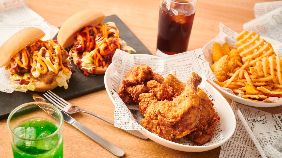 Image of American fried chicken&Fried potato Wild Chicken